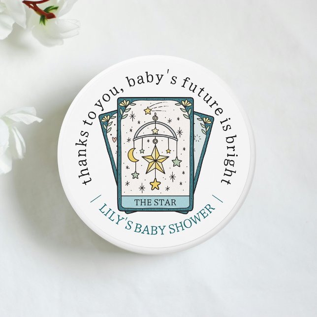 Tarot Themed The Star Baby Shower Thank You Mini Candle Favors (Creator Uploaded)