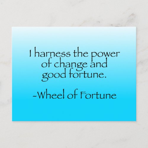Tarot_Wheel of Fortune Postcard