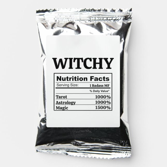 Tarot Witch Astrology Lovers Feminist Gift Favors Coffee Drink Mix (Front)