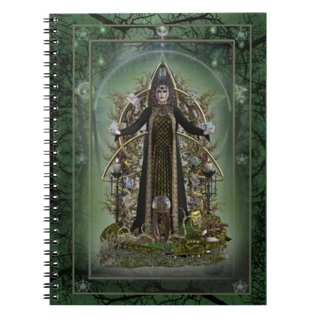 Tarot Witch ~ Spellbook Notebook (Front)