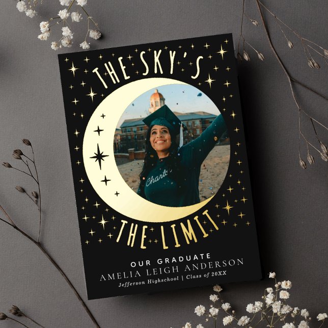 Tarot Witchy Graduation Photo Announcement Card (Creator Uploaded)