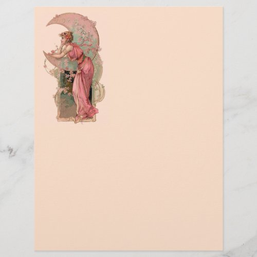 TAROTS LADY OF THE MOONFLOWERS IN PINK MONOGRAM