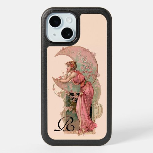 TAROTS LADY OF THE MOONFLOWERS IN PINK MONOGRAM iPhone 15 CASE