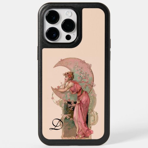 TAROTS LADY OF THE MOONFLOWERS IN PINK MONOGRAM OtterBox iPhone 14 PRO MAX CASE