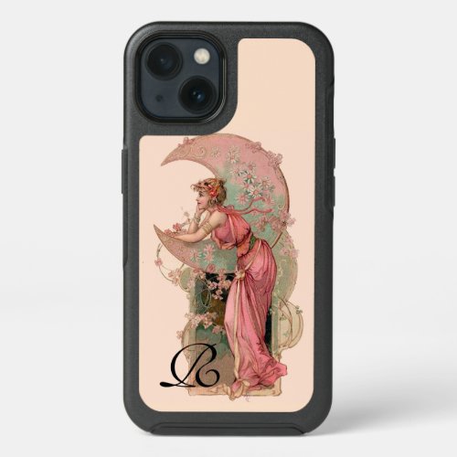 TAROTS LADY OF THE MOONFLOWERS IN PINK MONOGRAM iPhone 13 CASE