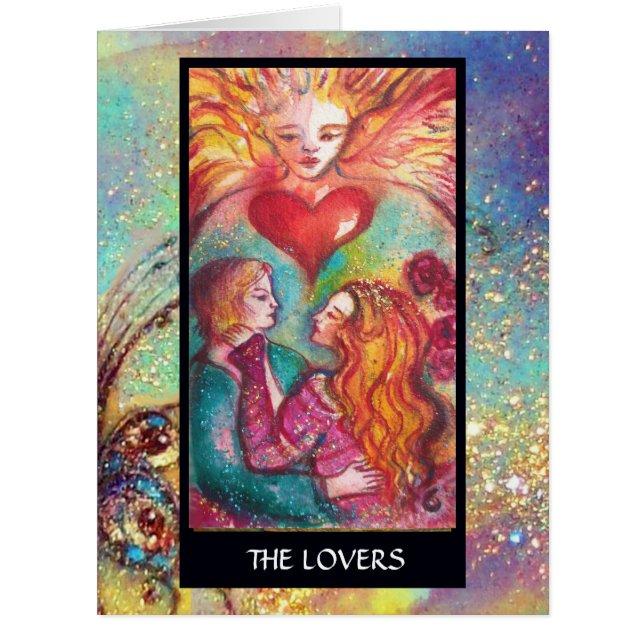 TAROTS OF LOST SHADOWS / LOVERS Valentine's Day Cards (Front)