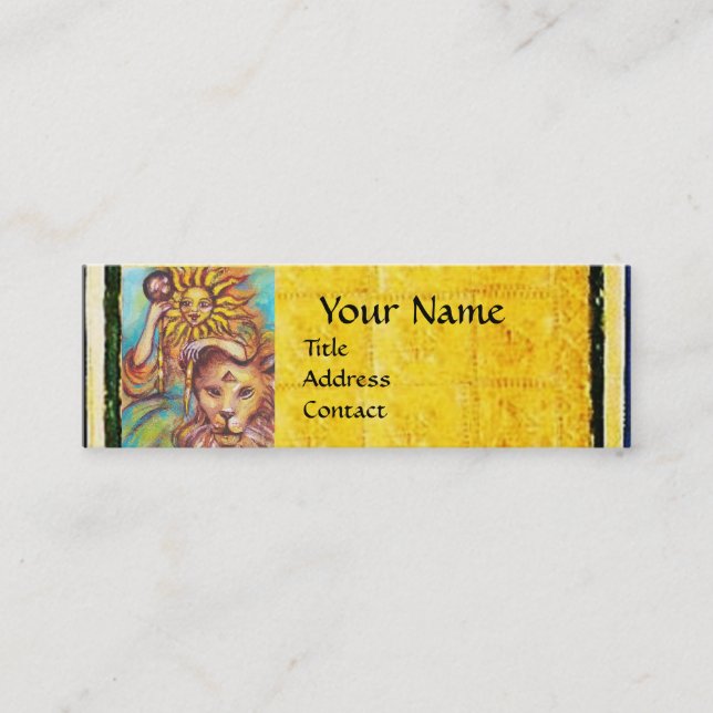 TAROTS OF THE LOST SHADOWS 19 / THE SUN MINI BUSINESS CARD (Front)