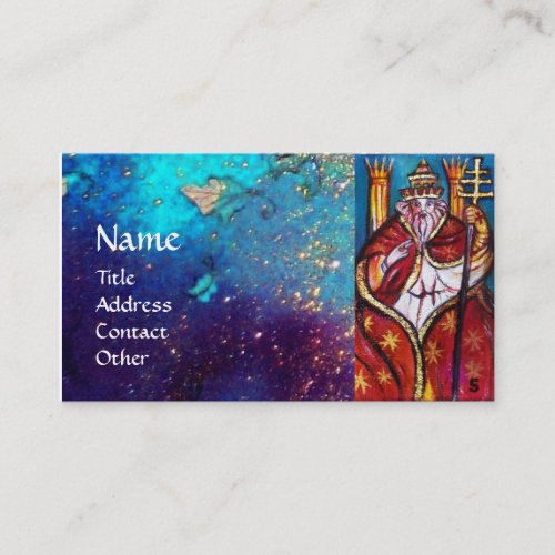 TAROTS OF THE LOST SHADOWS POPE HIEROPHANT BUSINESS CARD