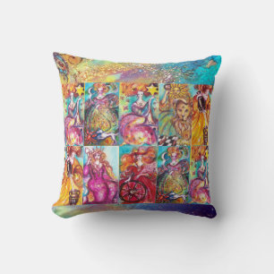 TAROTS OF THE LOST SHADOWS /STAR,MOON,SUN,EMPRESS THROW PILLOW