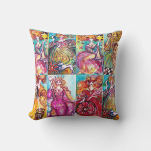 TAROTS OF THE LOST SHADOWS /STAR,MOON,SUN,EMPRESS THROW PILLOW