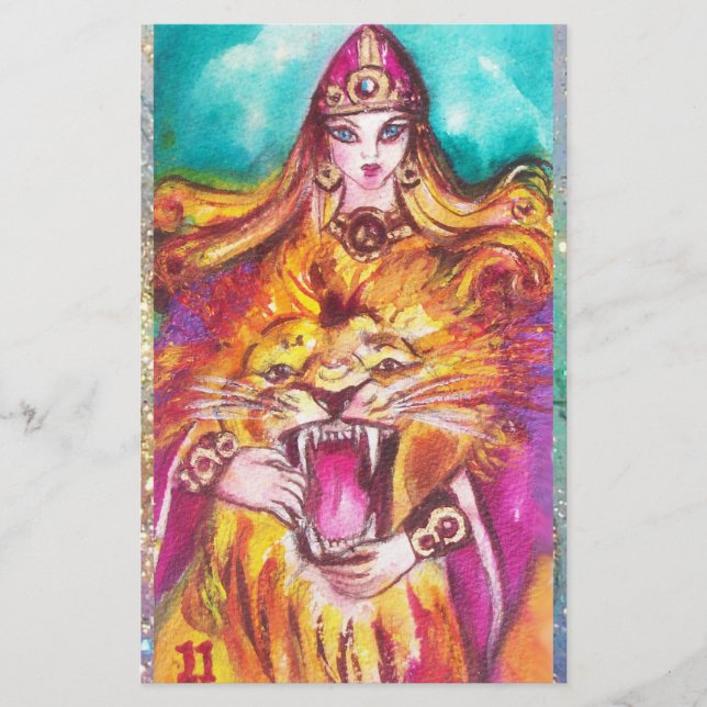 TAROTS OF THE LOST SHADOWS /STRENGHT / FORTITUDE STATIONERY (Front)