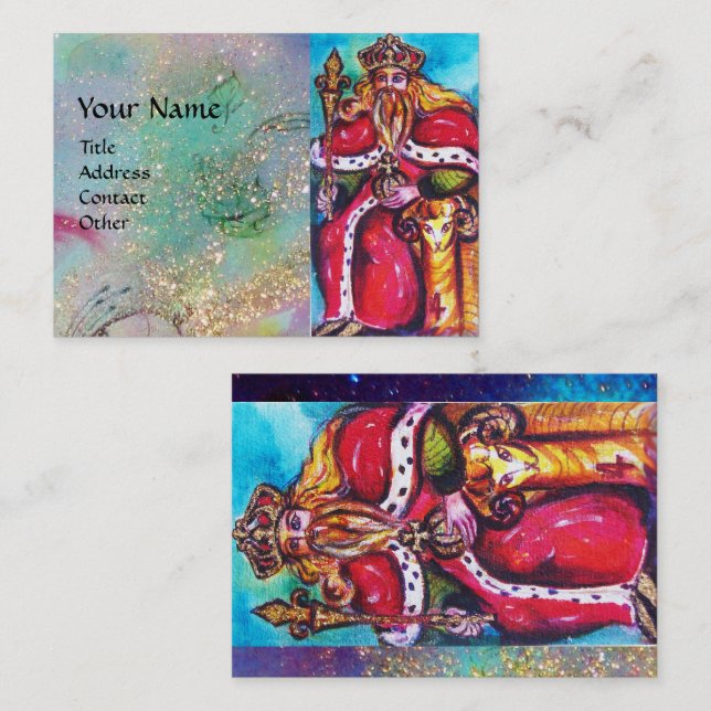 TAROTS OF THE LOST SHADOWS / THE EMPEROR BUSINESS CARD (Front/Back)