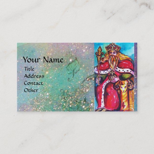 TAROTS OF THE LOST SHADOWS / THE EMPEROR BUSINESS CARD (Front)