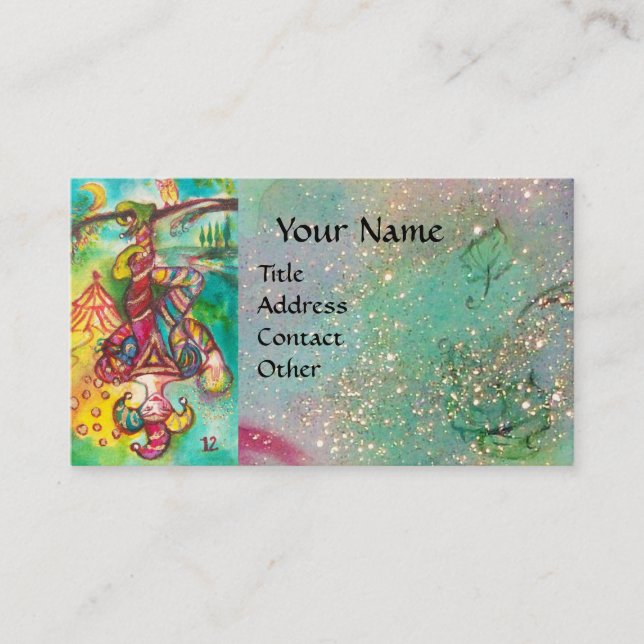 TAROTS OF THE LOST SHADOWS / THE HANGED MAN BUSINESS CARD (Front)