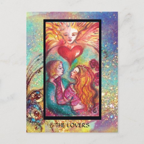 TAROTS OF THE LOST SHADOWS THE LOVERS POSTCARD