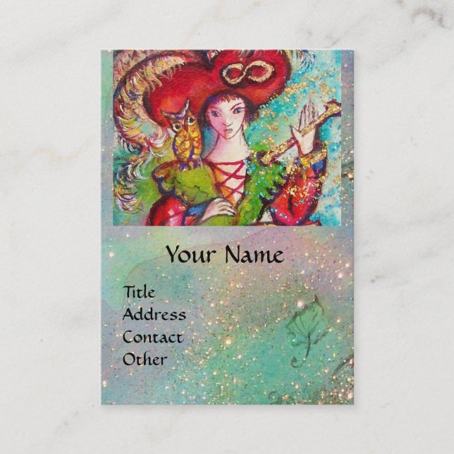 TAROTS OF THE LOST SHADOWS / THE MAGICIAN BUSINESS CARD (Front)