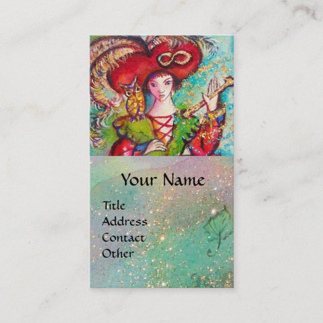 TAROTS OF THE LOST SHADOWS / THE MAGICIAN BUSINESS CARD (Front)