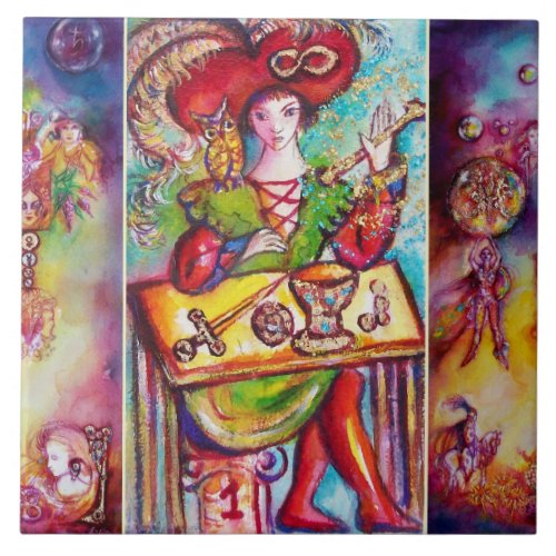 TAROTS OF THE LOST SHADOWS  THE MAGICIAN CERAMIC TILE