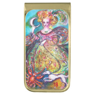 TAROTS OF THE LOST SHADOWS / THE MOON LADY GOLD FINISH MONEY CLIP