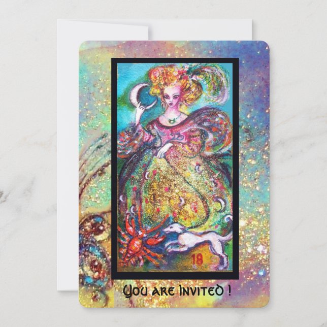 TAROTS OF THE LOST SHADOWS / THE MOON LADY INVITATION (Front)