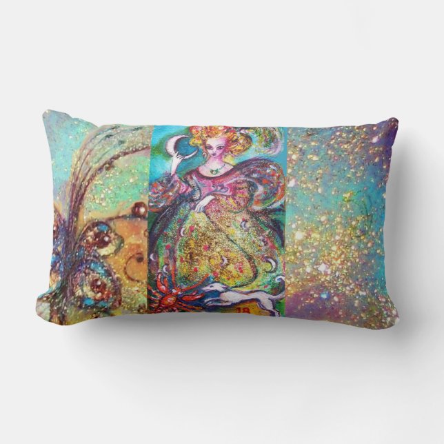 TAROTS OF THE LOST SHADOWS / THE MOON LADY LUMBAR PILLOW (Front)