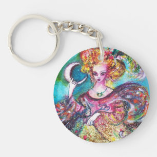 TAROTS OF THE LOST SHADOWS /THE MOON LADY Monogram Keychain