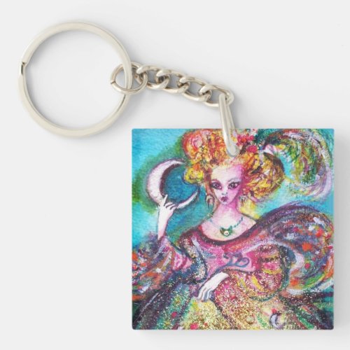 TAROTS OF THE LOST SHADOWS THE MOON LADY Monogram Keychain