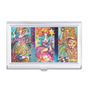 TAROTS OF THE LOST SHADOWS /THE MOON,STAR AND SUN BUSINESS CARD CASE