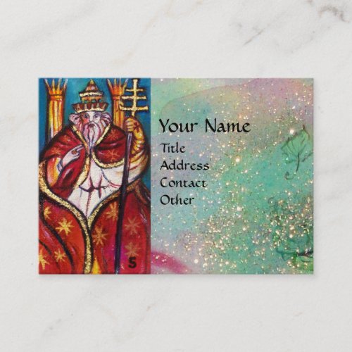TAROTS OF THE LOST SHADOWS  THE POPE BUSINESS CARD
