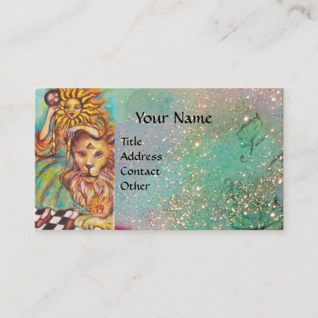 TAROTS OF THE LOST SHADOWS / THE SUN BUSINESS CARD (Front)