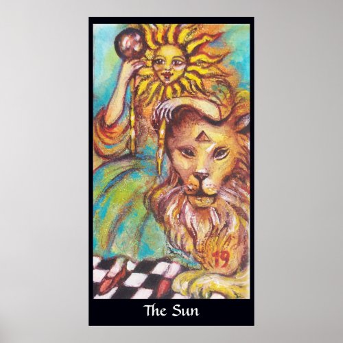 TAROTS OF THE LOST SHADOWS THE SUN POSTER