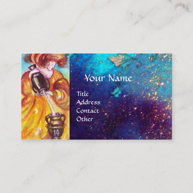 TAROTS OF THE LOST SHADOWS / THE TEMPERANCE BUSINESS CARD (Front)