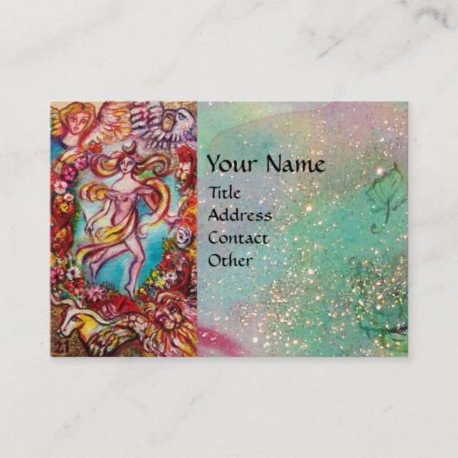 TAROTS OF THE LOST SHADOWS The World Business Card (Front)