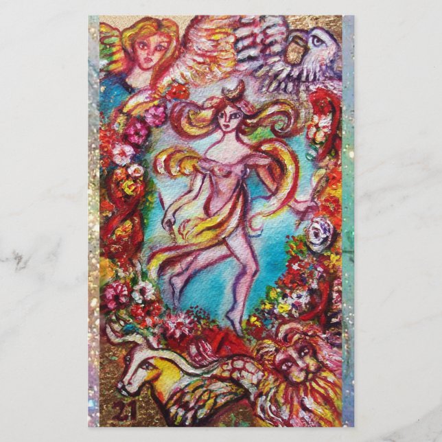 TAROTS OF THE LOST SHADOWS The World Stationery (Front)