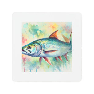 Tarpon 131024AREF115 - Watercolor Metal Print