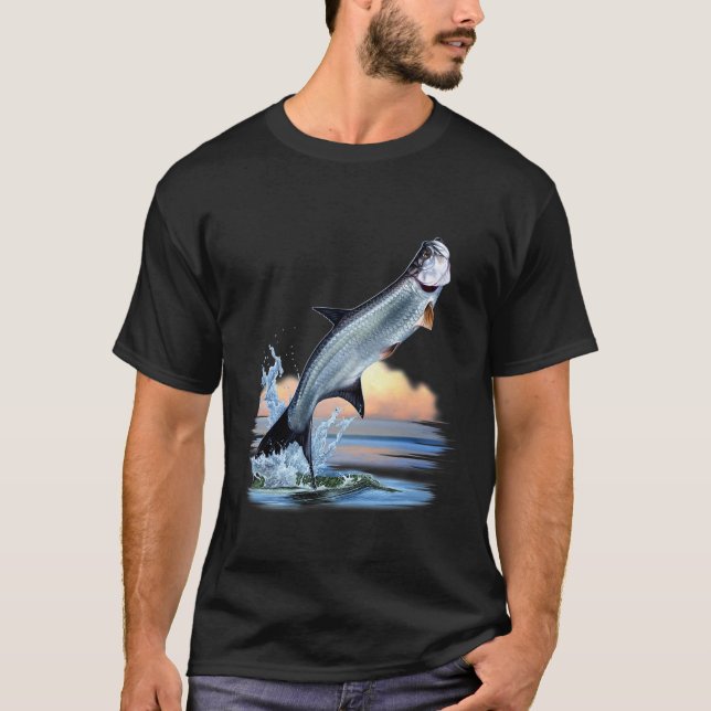 Tarpon Fish Fresh Water Wildlife Hunting Fishing A T-Shirt (Front)