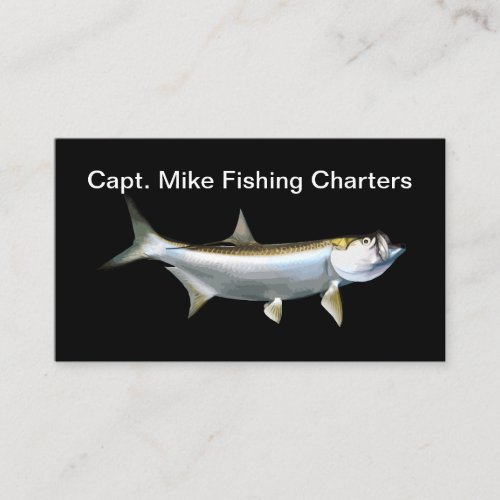 Tarpon Fishing Theme Business Card
