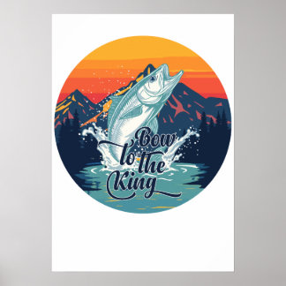 Tarpon Fly Fishing Bow To The King Gift Poster