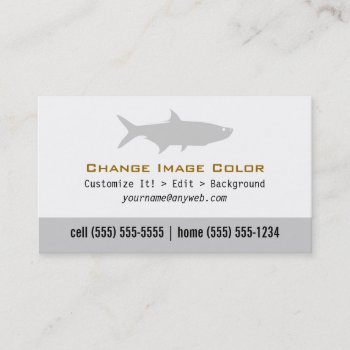 Tarpon - Personal Business Card by Thats_My_Name at Zazzle