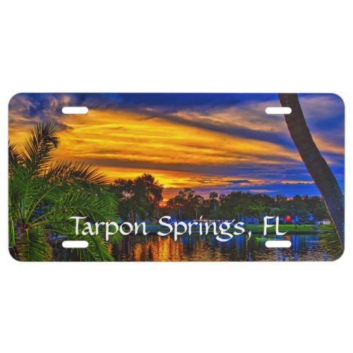 Tarpon Springs FL picturesque License Plate