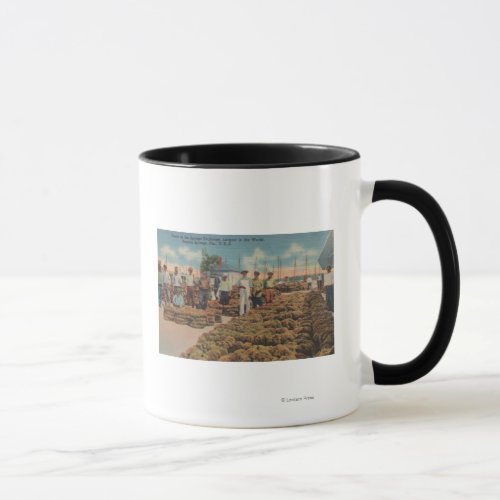 Tarpon Springs FL _ Scene of Sponge Exchange Mug