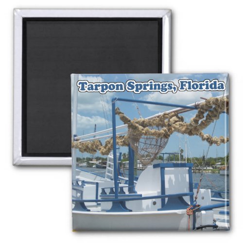 Tarpon Springs Sponge Boat Magnet