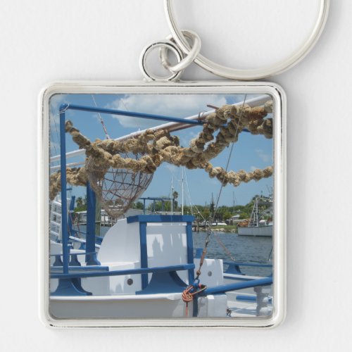 Tarpon Springs Sponge Boat Ornament Keychain