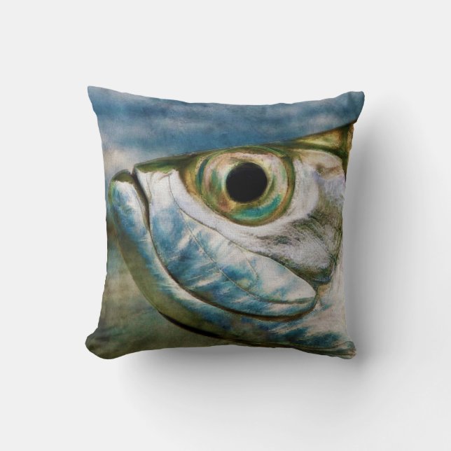 Tarpon Throw Pillow (Front)