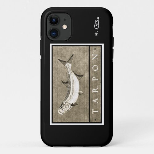 Tarpon Vintage Black  White iPhone 5 Case