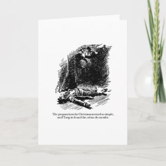 Tarquin and the Creme de Menthe Holiday Card