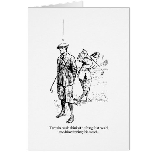 Tarquin and the Golf Match Cards (Front)
