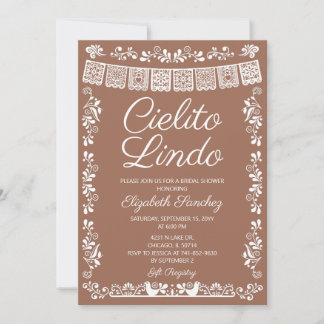 Tarracotta Cielito Lindo Bridal Shower Invitation