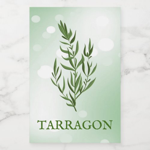 Tarragon Herbs Label