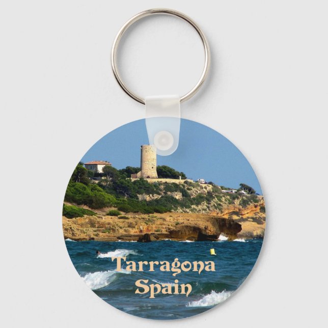 Tarragona, Spain, picturesque Keychain (Front)